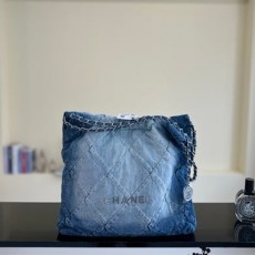 CHANEL 샤넬 데님 22백 미디움