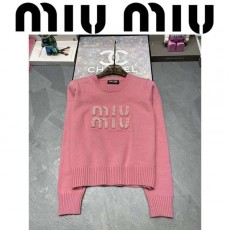 MIUMIU 미우미우 진주로고 니트
