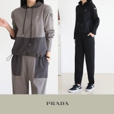 PRADA 프라다 HOODIE SWEAT SUIT SET UP