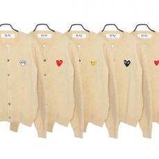 COMMEDESGARCONS 꼼데가르송 여자 가디건 (베이지)