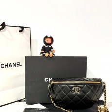 CHANEL 샤넬 웨이스트 백 램스킨 풀박