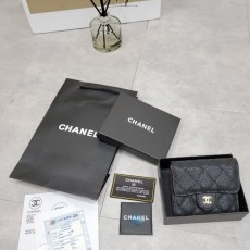 CHANEL 샤넬 마토랏세 캐비어 스킨 반지갑