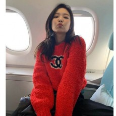 CHANEL 샤넬  제니로고 니트