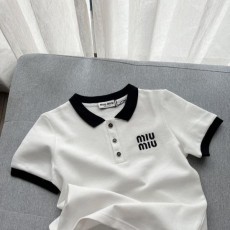 MIUMIU 미우미우 배색 피케 카라티