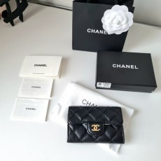 CHANEL 샤넬  캐비어 플랩 카드지갑