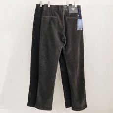 프** 리나일론 블랙 삼각 패치 코듀로이 슬림핏 팬츠