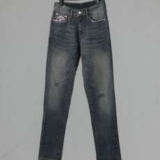 수입고급 빈티지 워시드 데님 팬츠