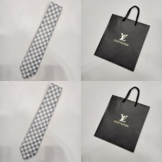 루* 23ss 다미에 패턴 실크 넥타이