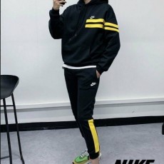 나** 기모 배색 트레이닝 세트