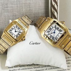 CARTIER 까르띠에 산토스 드 갈베 금장 (남,여)