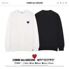 COMME DES GARCONS 꼼데가르송 블랙하트 특양면맨투맨