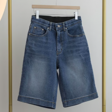 PRADA 프라다 히든밴딩 진청 워싱 5부팬츠