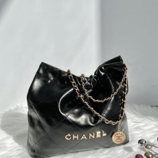 CHANEL 샤넬  22백 스몰 블랙 금장