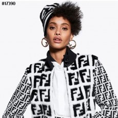 FENDI 펜디  앙고라 믹스 FF 하이넥 니트 집업