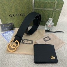 구* GG 마몬트 벨트+지갑set.(금장)