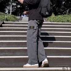 Y2K 카고 스트링 와이드 팬츠