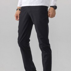 프** 수입고급 코튼 로고 블랙팬츠