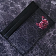 [36번] 구* GG수프림 울프 프린트 카드지갑 블랙